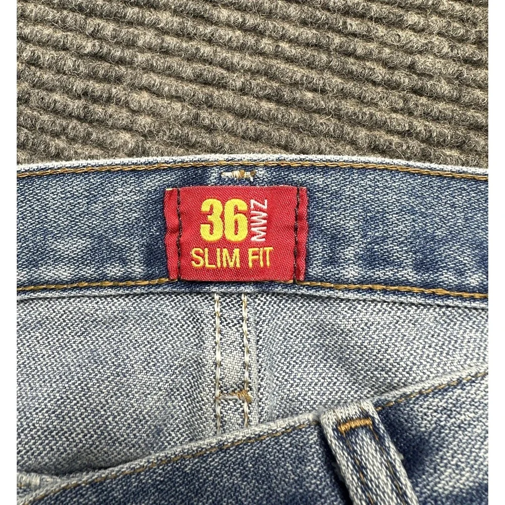 Wrangler Jeans Men 38x29 Blue 36MWZ Slim Fit Cowboy Cut